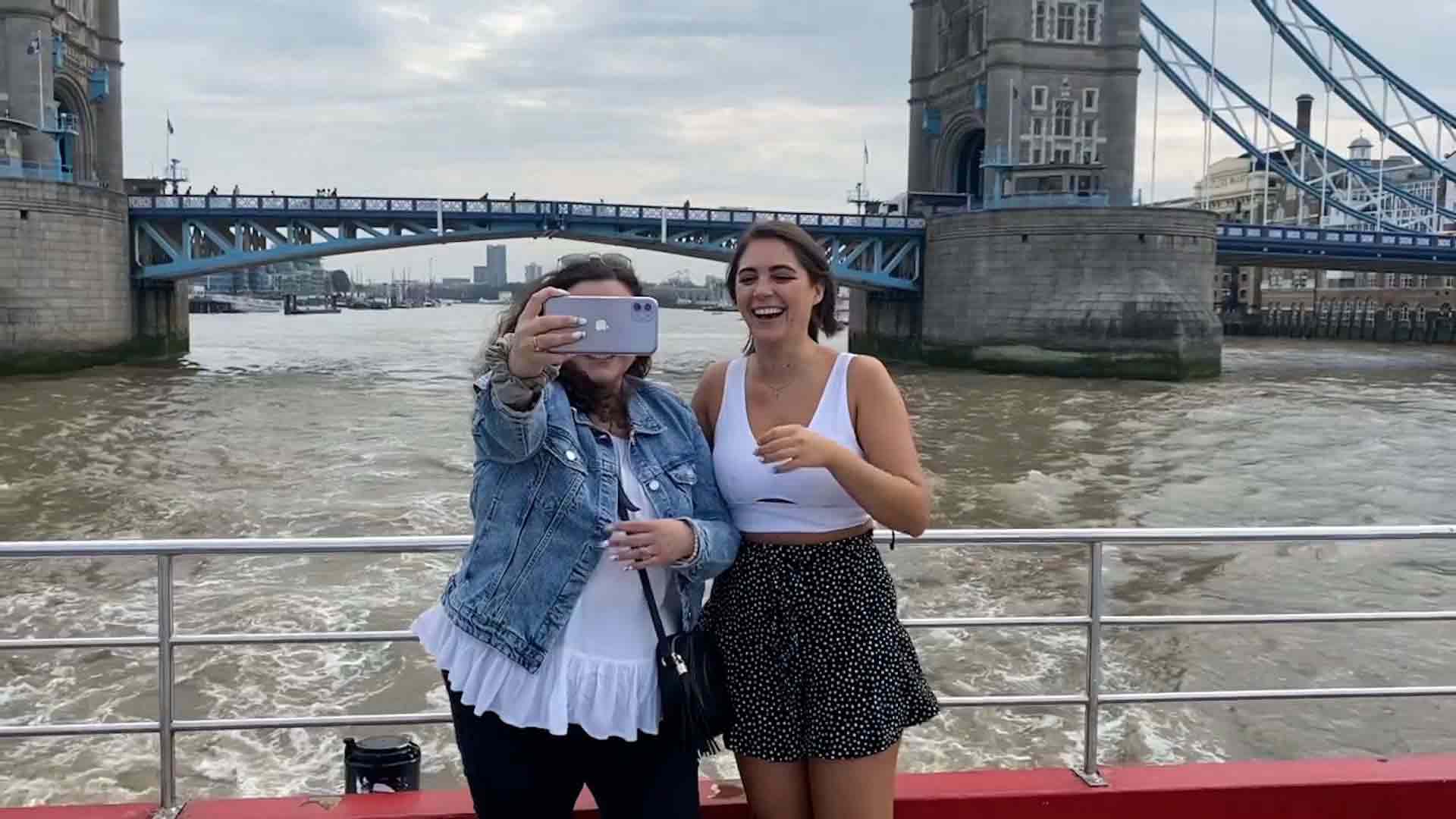 Selfie with Tower Bridge in background