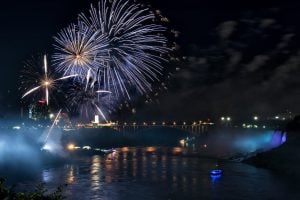 Fuochi d'artificio alle Cascate del Niagara