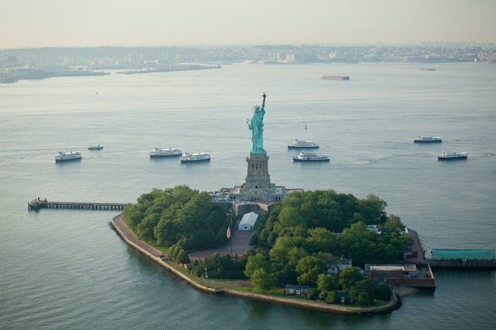 Liberty State Park, Ellis Island, Statue of Liberty Hudson River