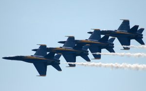 blue angels in formation