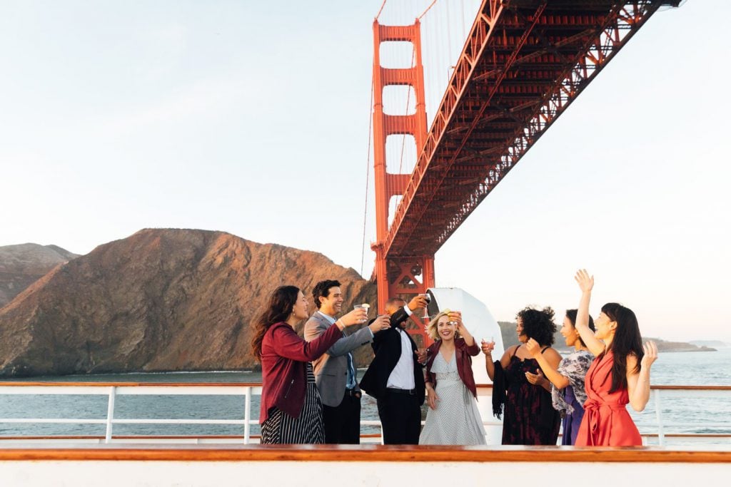 Group of Employees at a Corporate Event onboard City Cruises