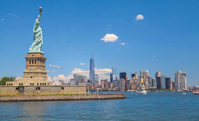 Frihedsgudinden og NYC