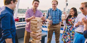 spirit boston friends playing Jenga