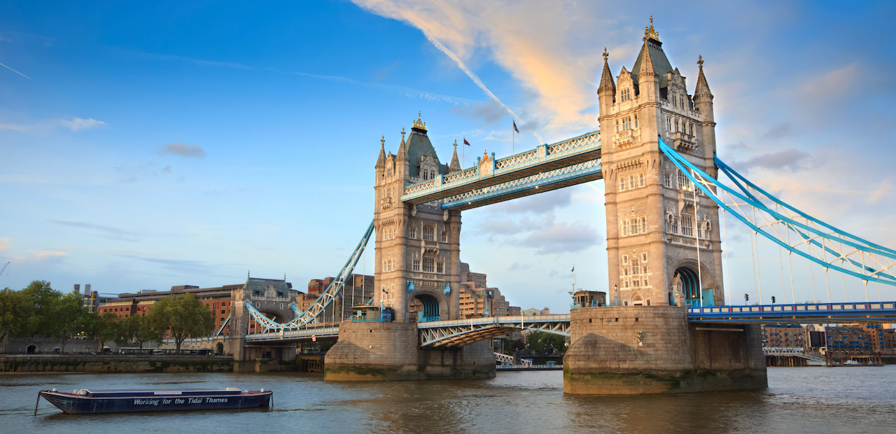 Tower Bridge London in day time.
