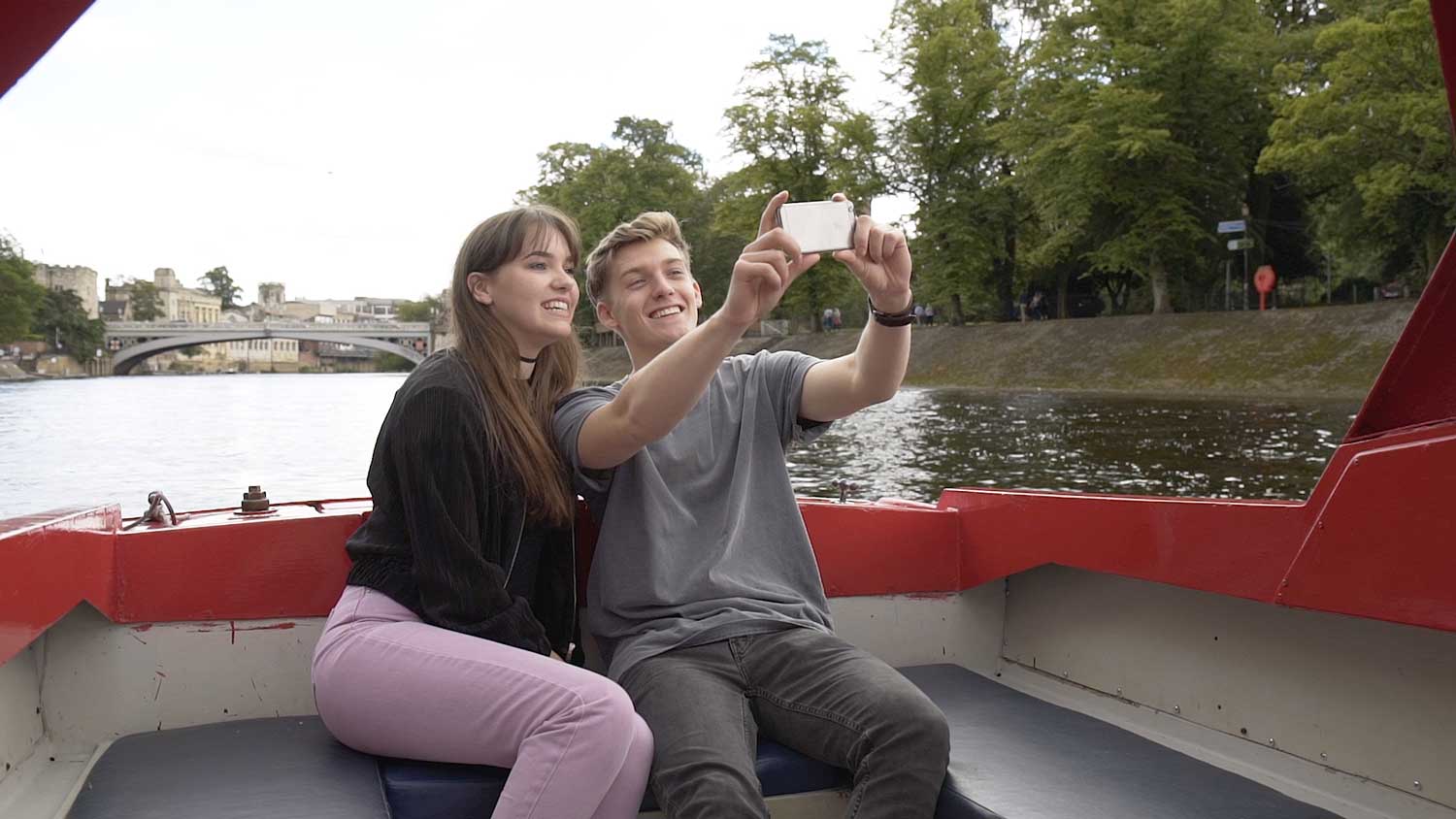 couple taking a selfie