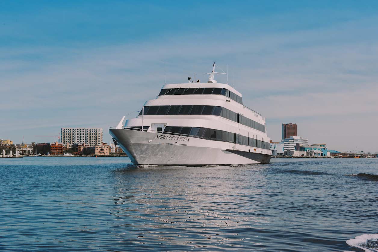 Spirit of Norfolk yacht on Elizabeth River.