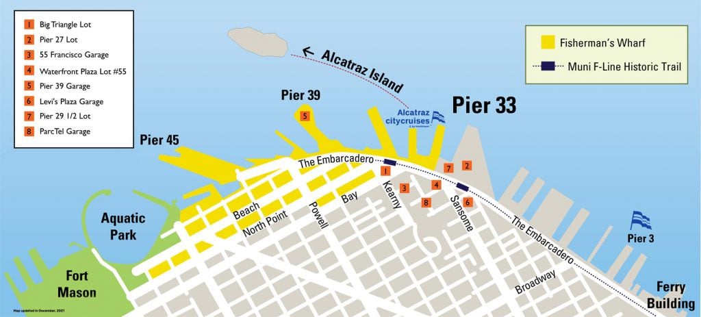 parking for alcatraz cruises