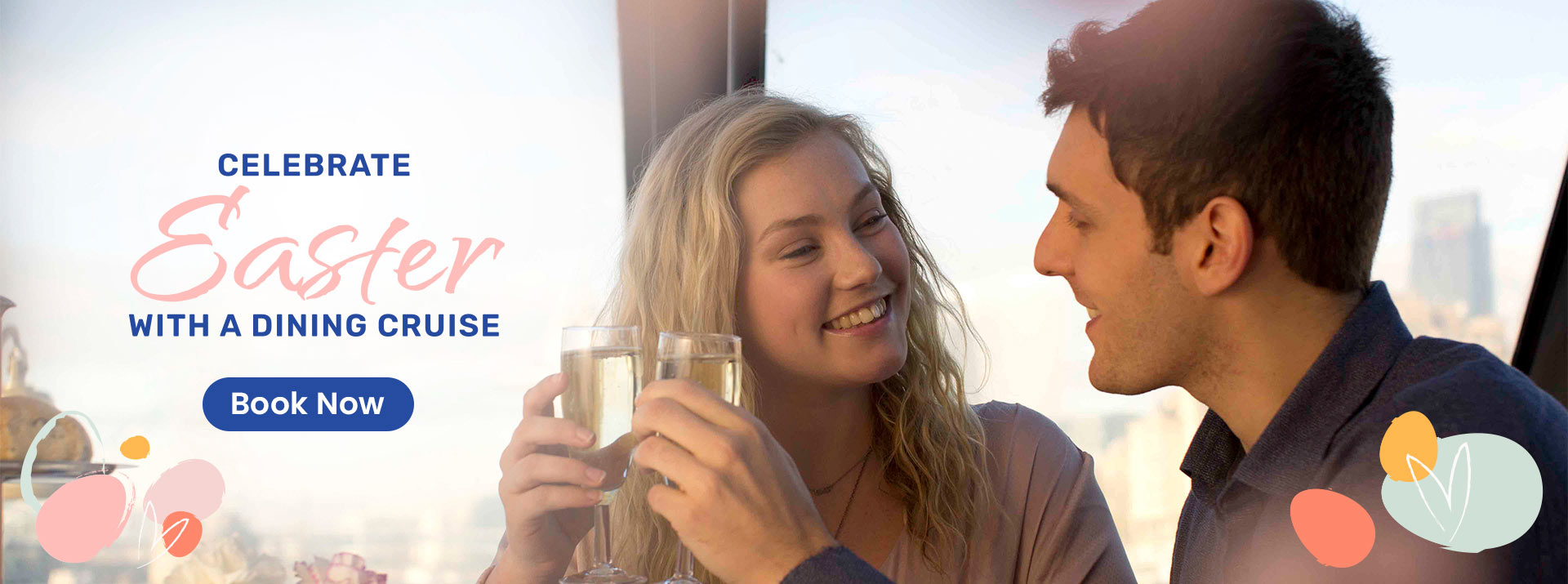 Couple cheering drinks for Mother's Day