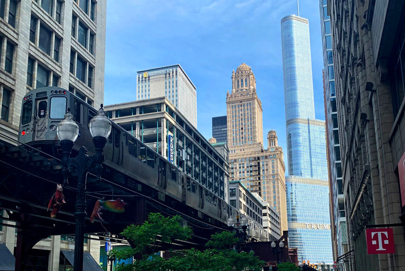 train de chicago