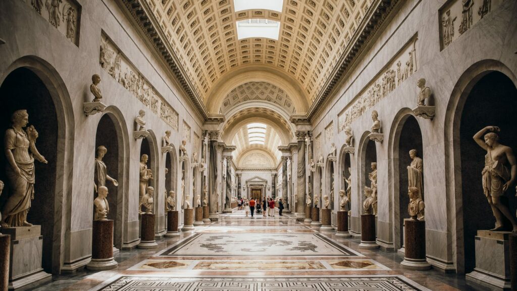 L'intérieur des musées du Vatican