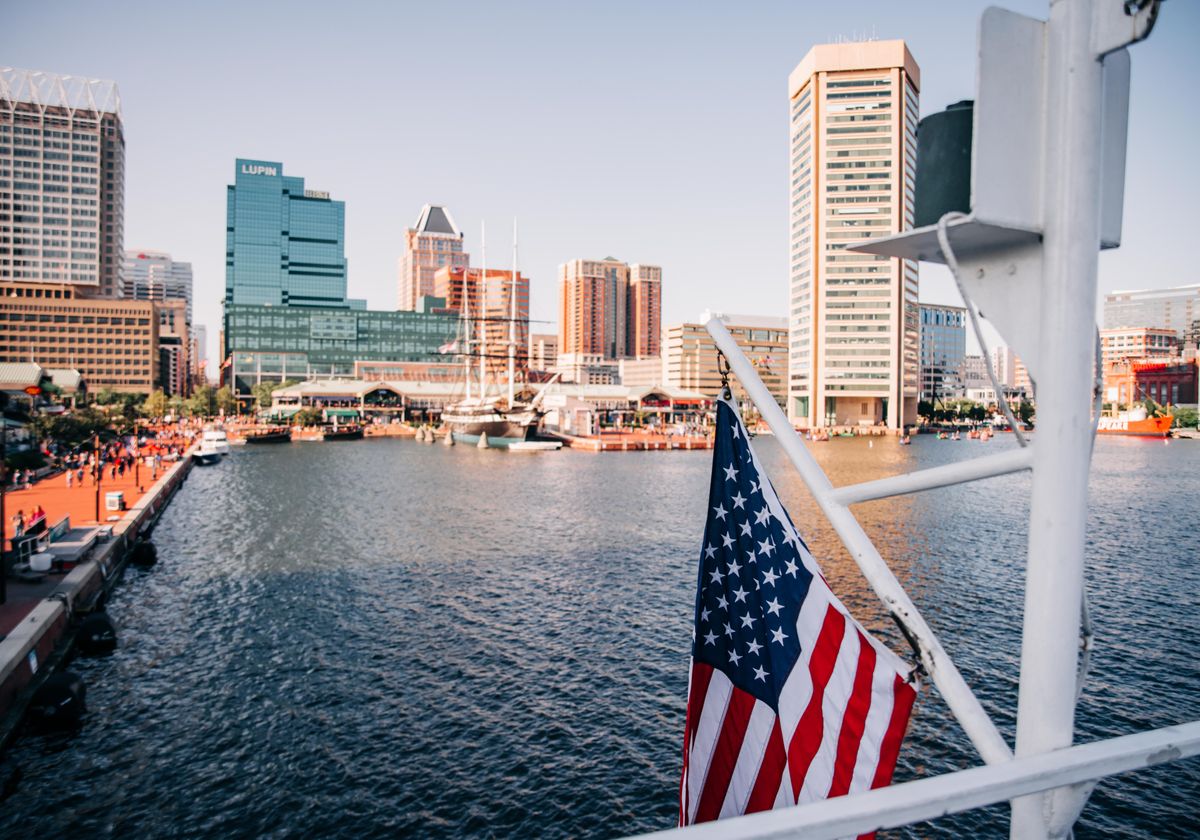 frente al mar de Baltimore