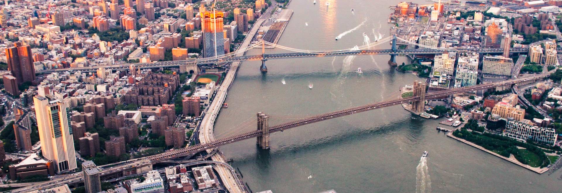 Aerial view of New York City