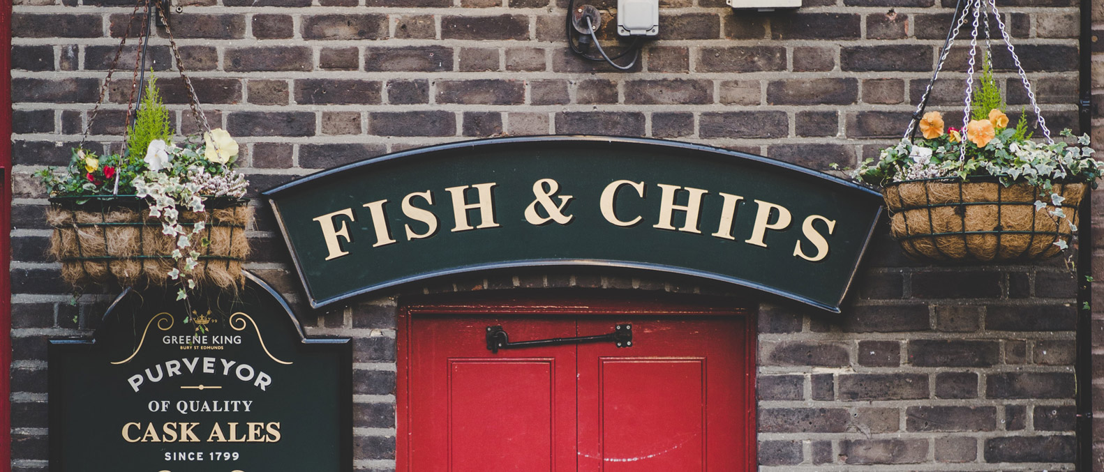 Signe de poisson et de chips