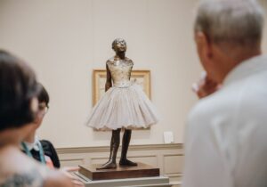 The Metropolitan Museum of Art people looking at a statue