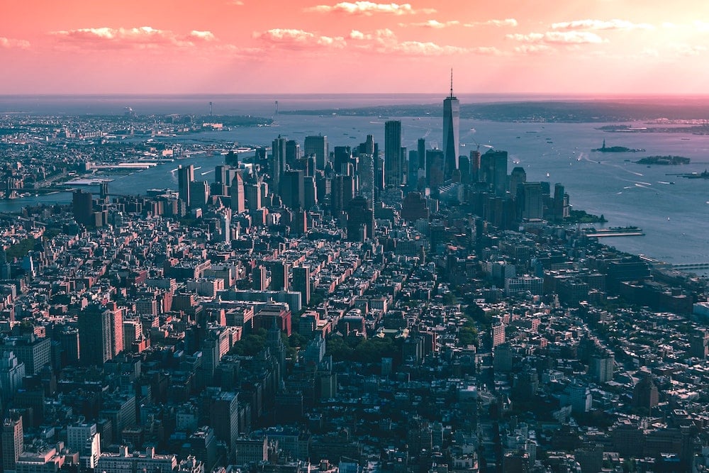 NYC aerial view