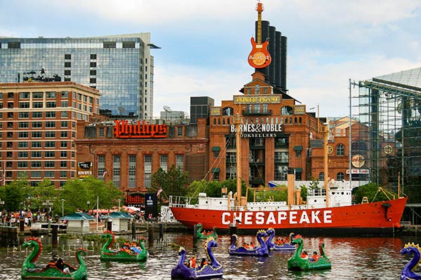 sur l'eau dans la baie de chesapeake