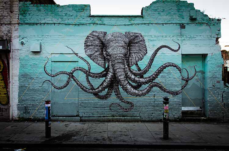 arte di strada a Londra