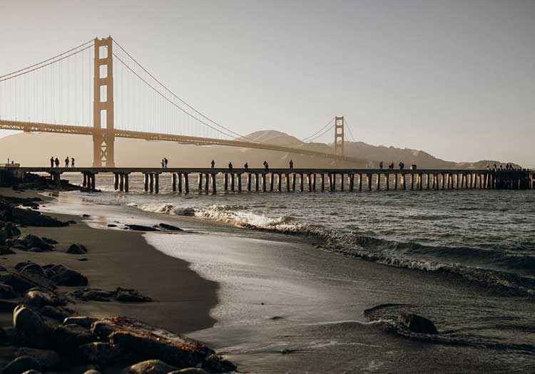 puente golden gate en la bahía de san francisco