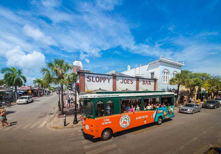 trolly tour in key west