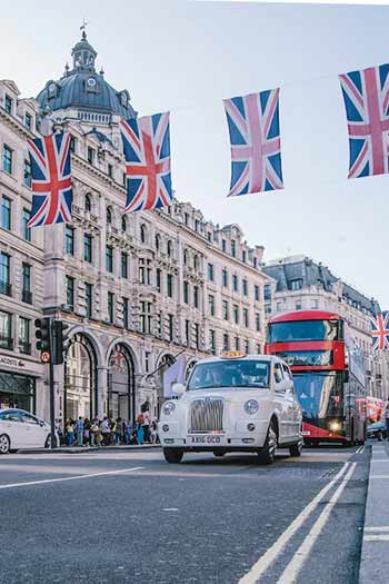 ロンドンの街並み