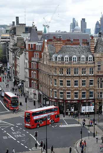 city streets of london