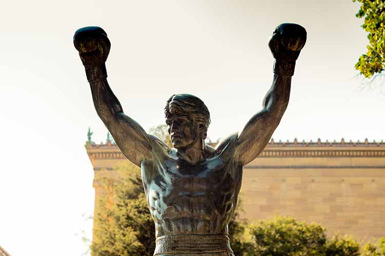 standbeeld van rocky balboa