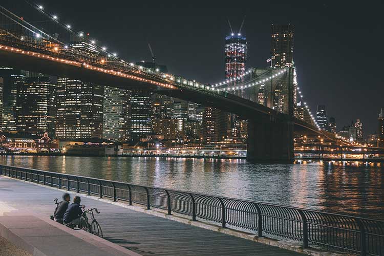 eine pause vom radfahren in nyc