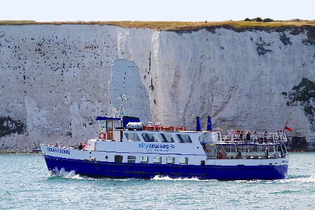 croisières en ville navire naviguant dans le port