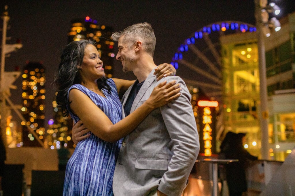 Chicago couple at Navy Pier