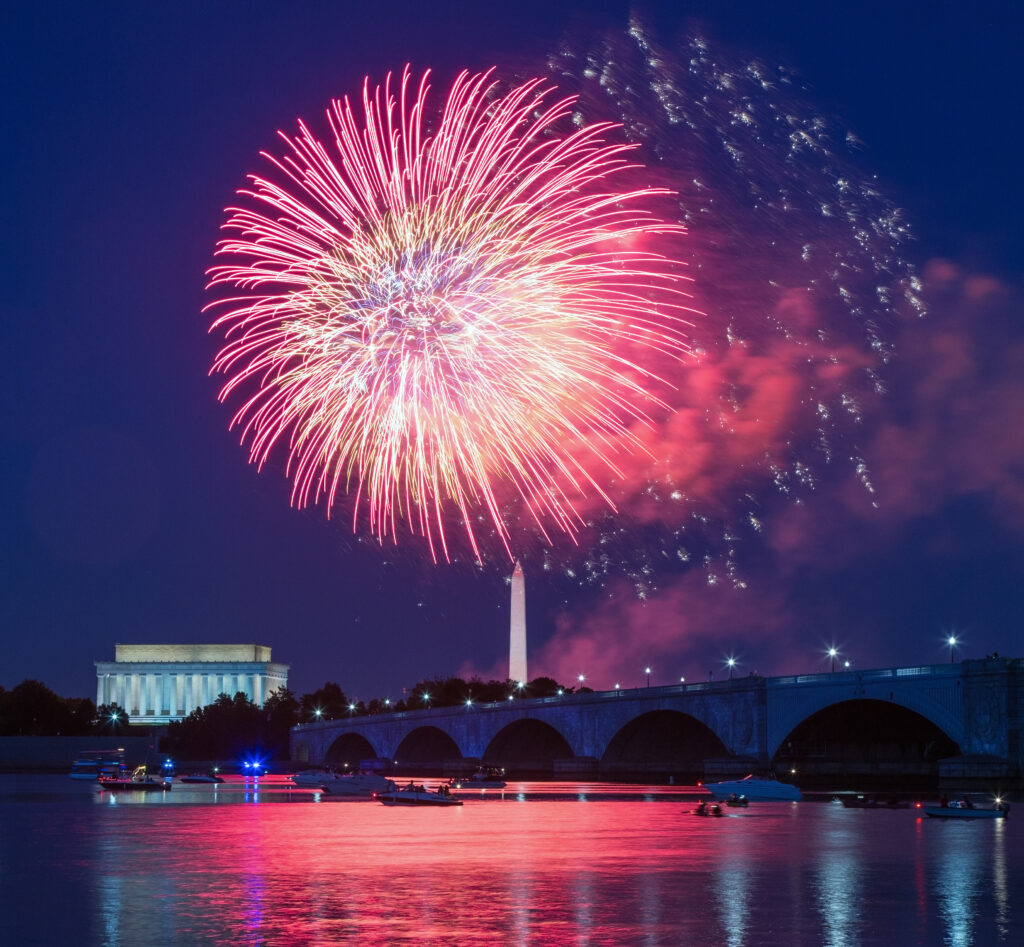 washington dc'de havai̇ fi̇şek