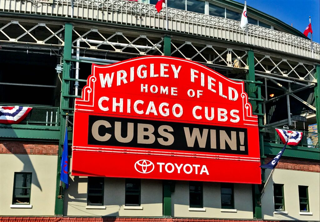 wrigley field sign