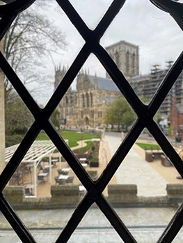 view from the york minster refectory