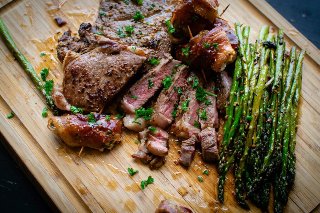 bife delicioso de uma churrascaria de Chicago