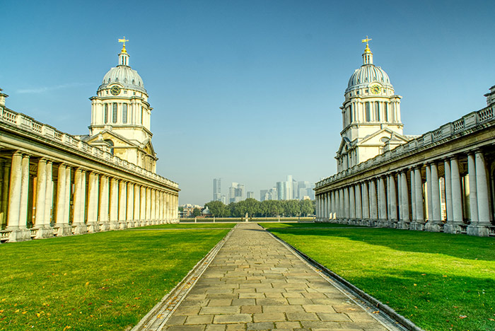 lawn of the old royal naval college