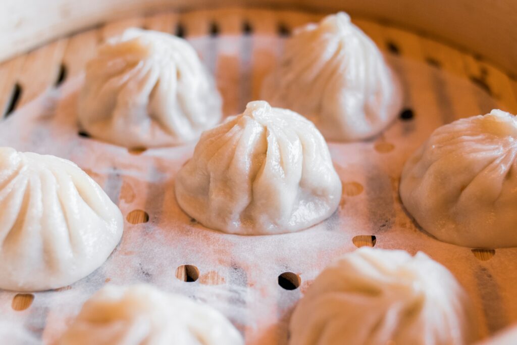 bolinhos de massa dim sum