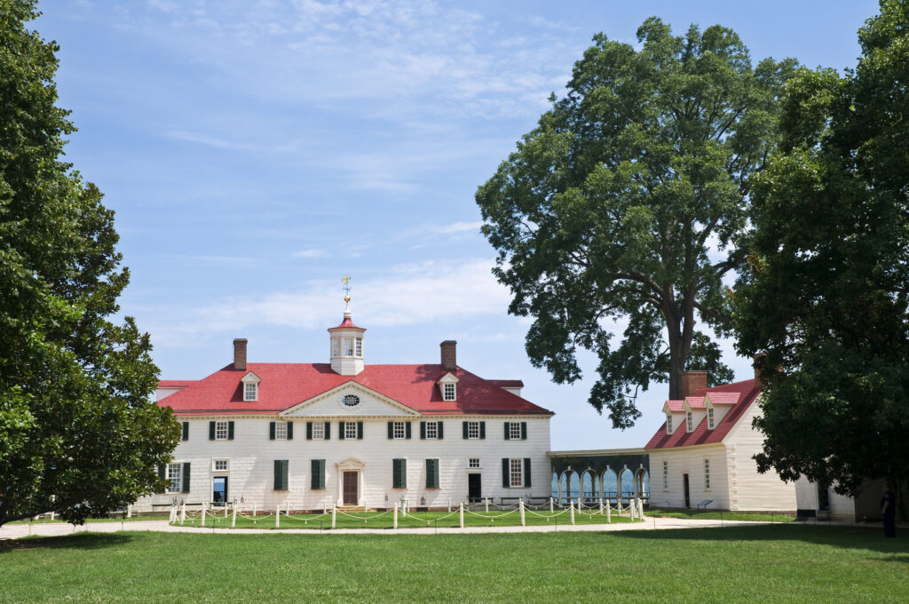 A casa de George Washington em Mount Vernon