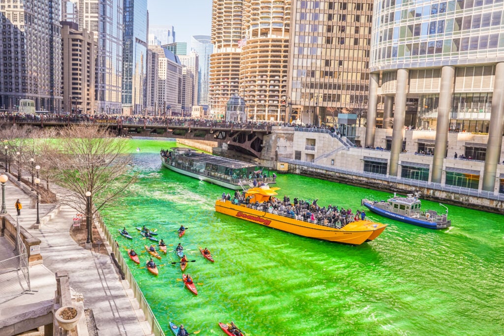 Kayak di Sungai Chicago