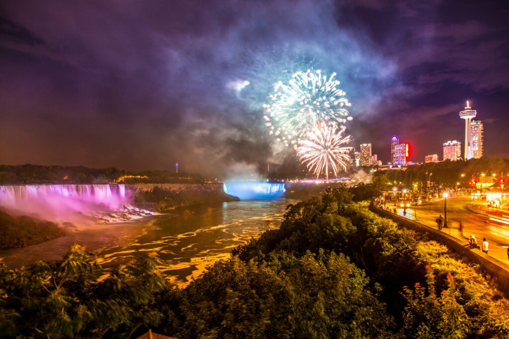 Niagara falls fireworks