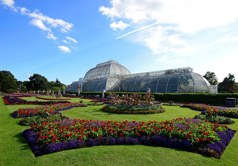 vista panorâmica dos jardins de kew