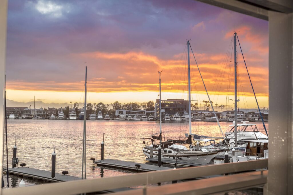 Newport Beach in the evening