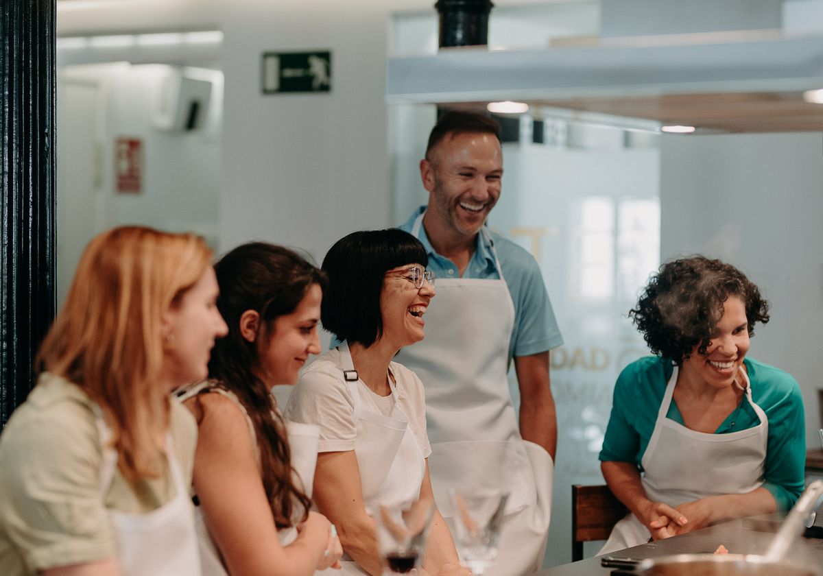 Paella and Tapas Cooking Class in Madrid with Market Visit City