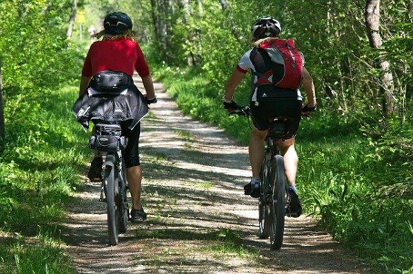 bicyle riding in autumn