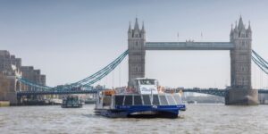 city cruises sightseeing cruise passing under the london bridge