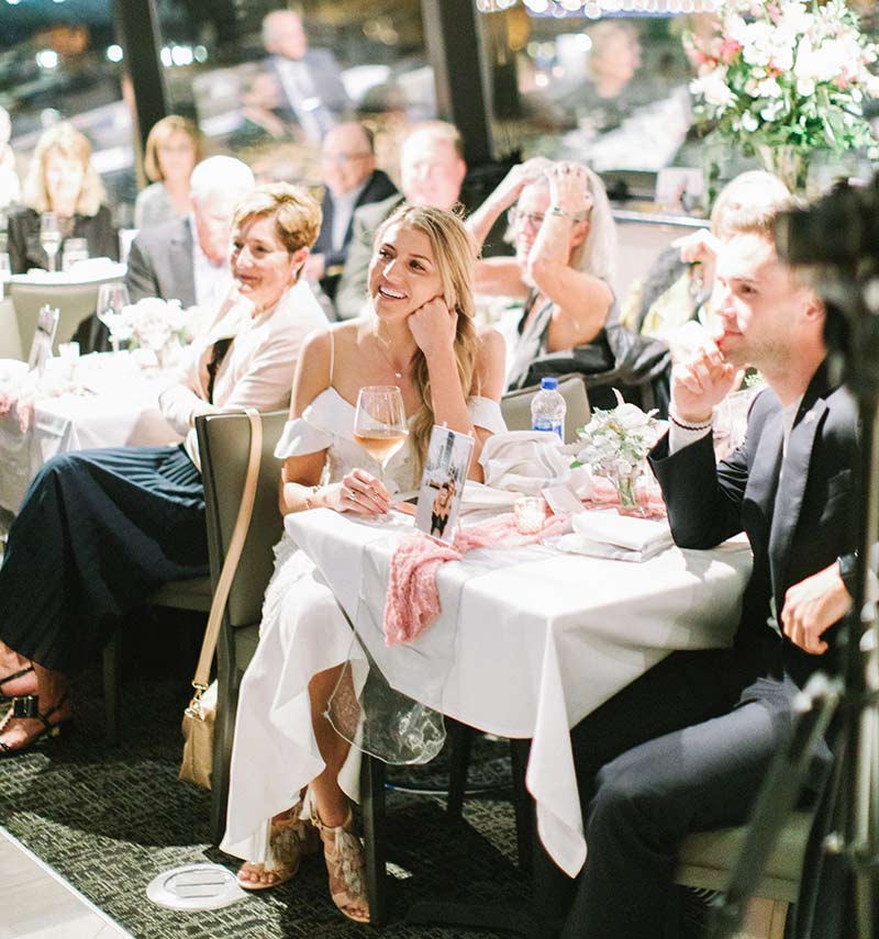 wedding party on city cruises vessel