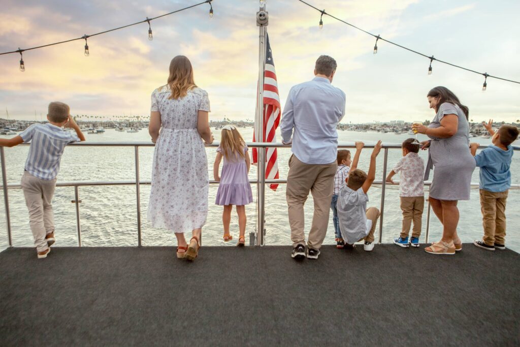family onboard city cruises yacht