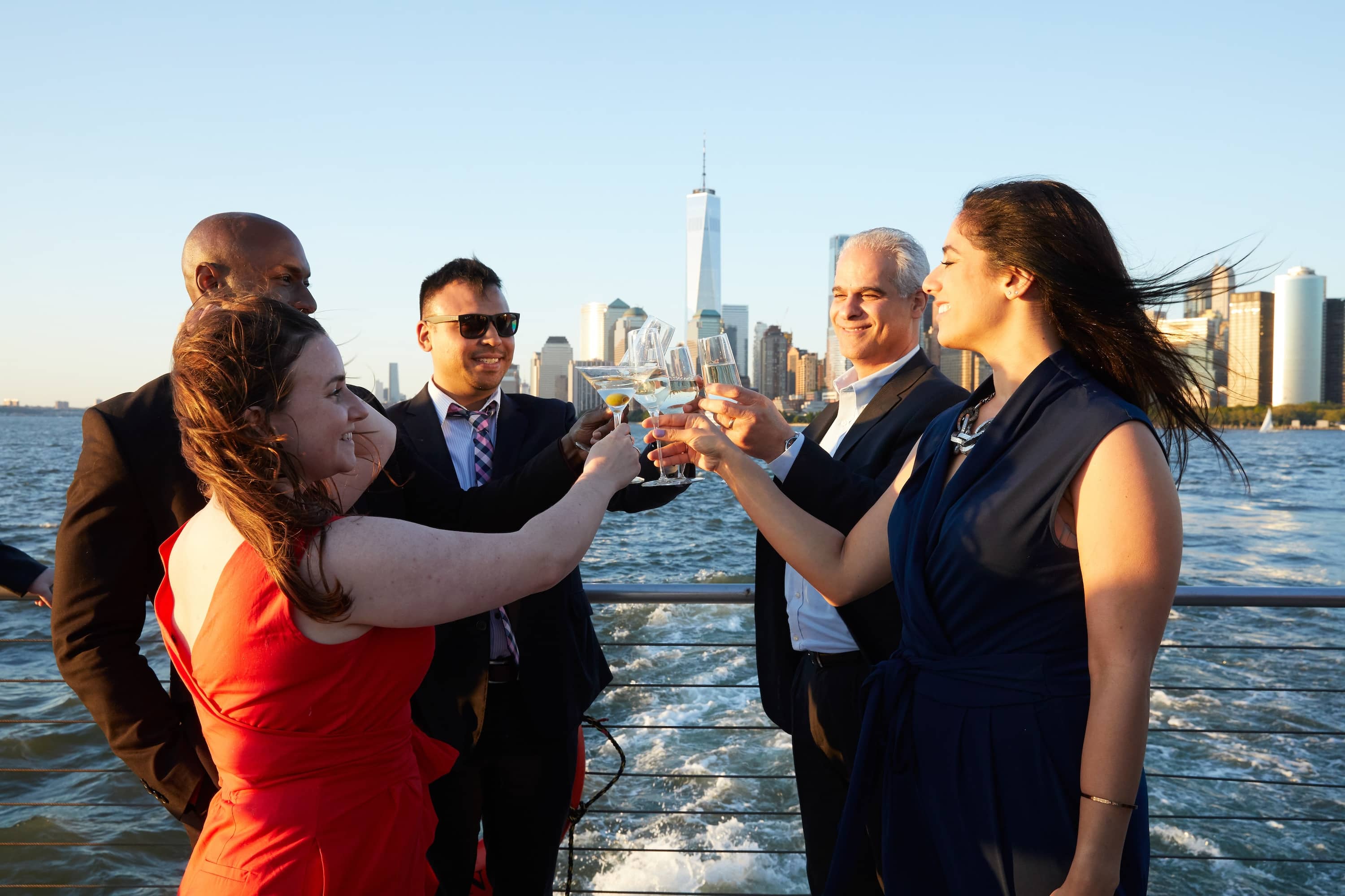 Group of Employees at a Corporate Event onboard City Cruises