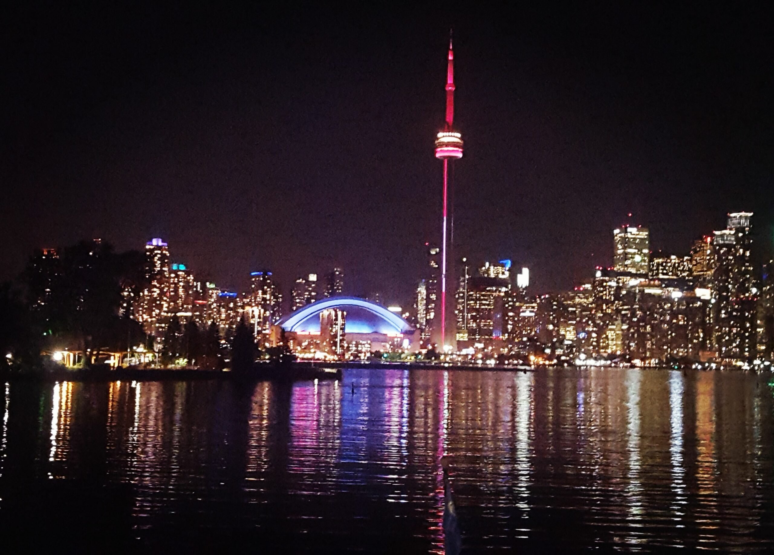 toronto night skyline