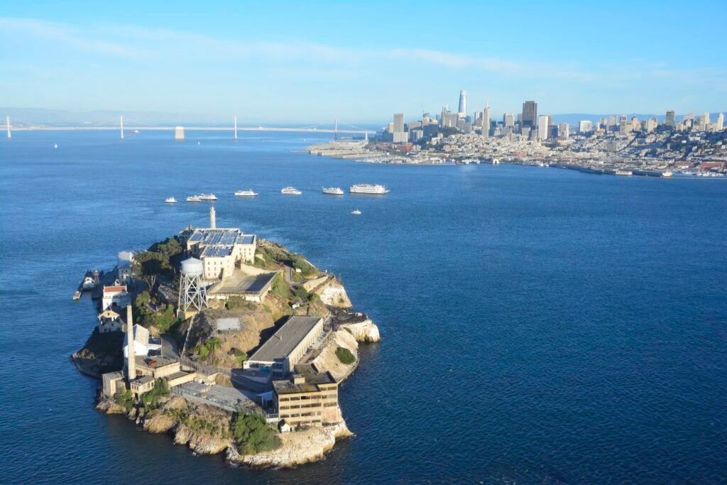 Alcatraz Island in San Francisco Bay