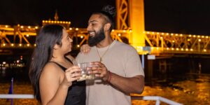 Couple on City Cruises vessel in Sacramento