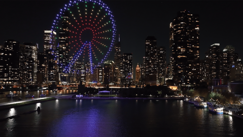 Drone Show in Chicago at Navy Pier